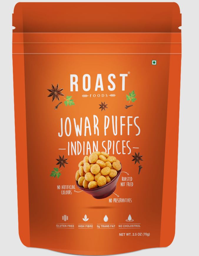 ROAST FOODS: Jowar Puffs Indian Spice, 2 oz