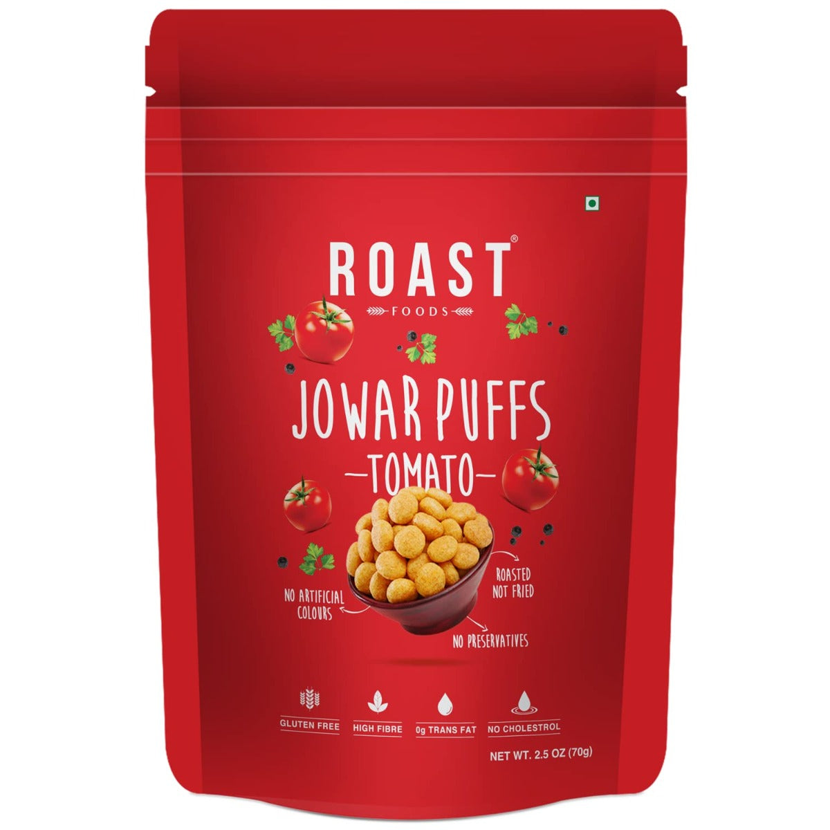 ROAST FOODS: Jowar Puffs Tomato, 2 oz