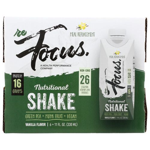 REFOCUS: Nutritional Meal Replacement Shake Vanilla 6 Count, 66 fo