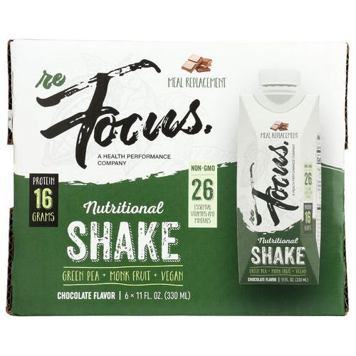 REFOCUS: Nutritional Meal Replacement Shake Chocolate 6 Count, 66 fo
