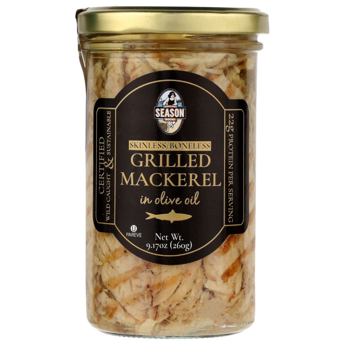 SEASON: Grilled Mackerel in Olive Oil, 9.17 oz