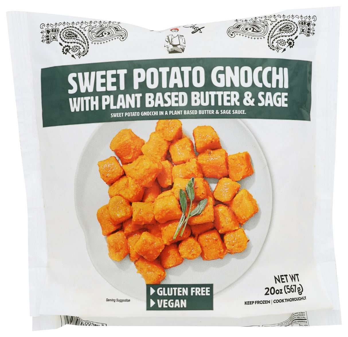 TATTOOED CHEF: Sweet Potato Gnocchi With Butter And Sage, 20 oz