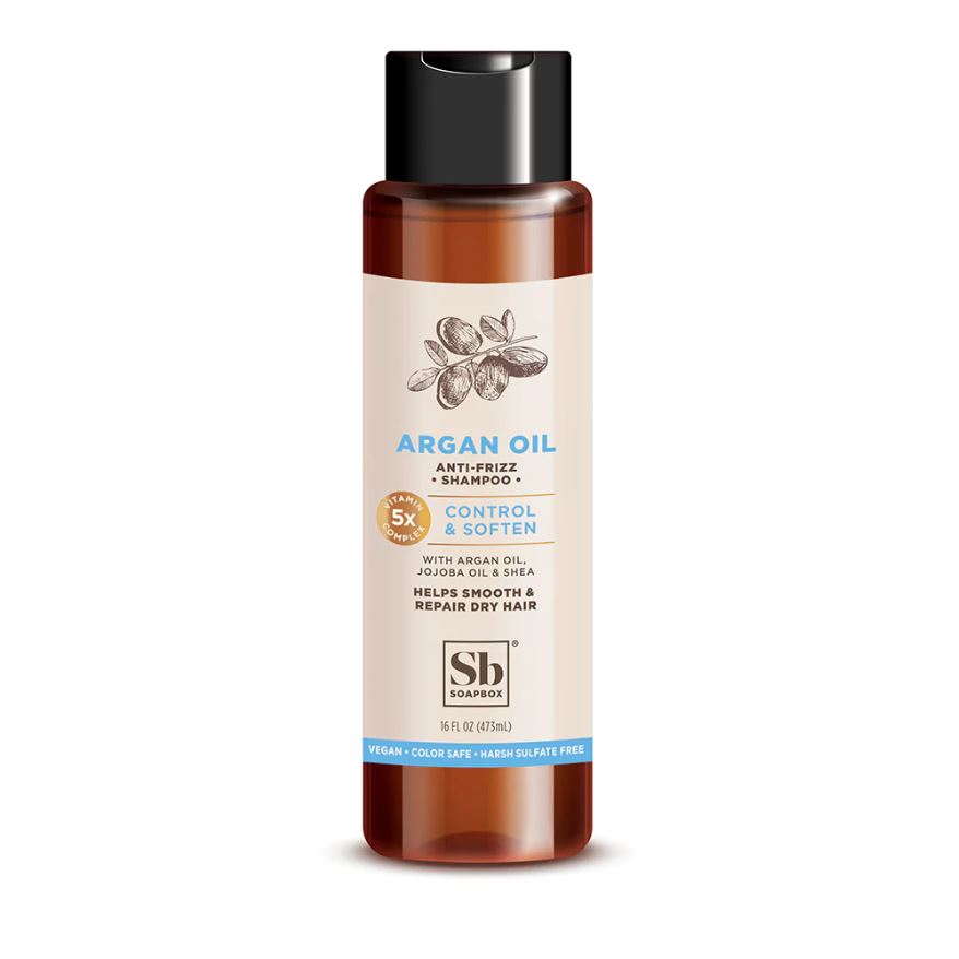 SOAPBOX: Argan Oil Control and Soften Shampoo, 16 fo