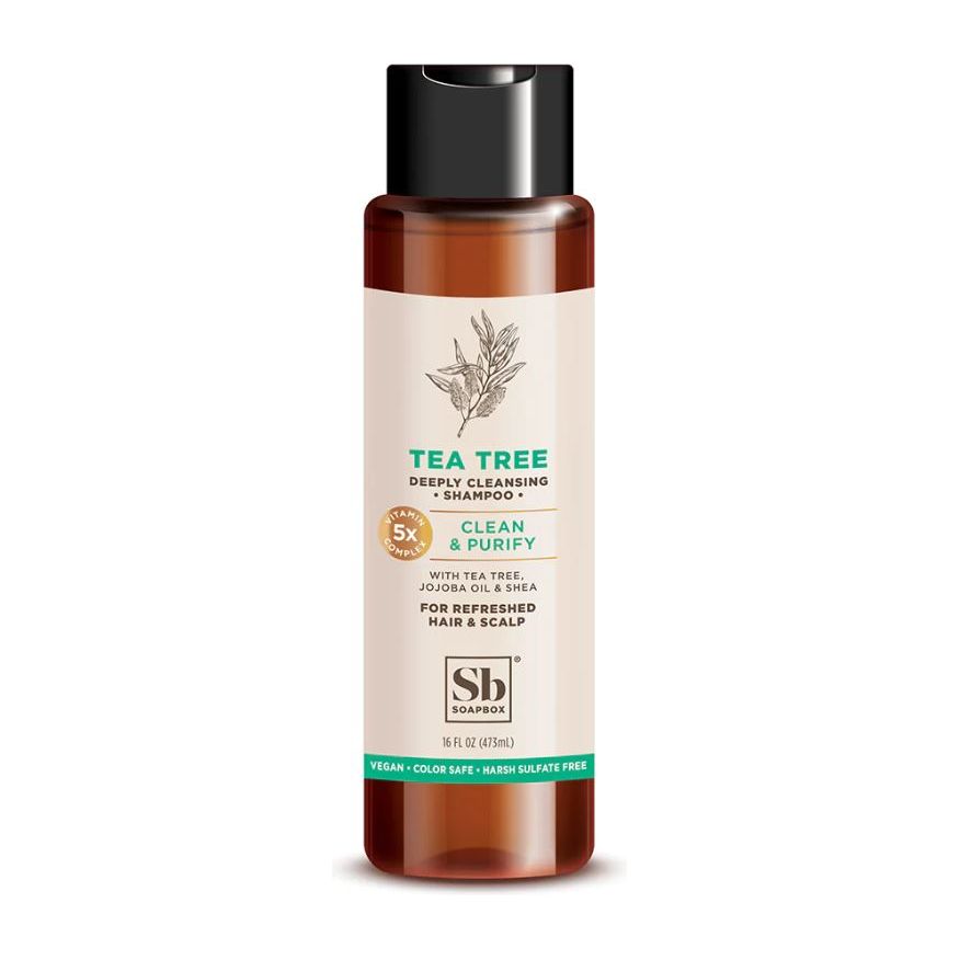 SOAPBOX: Tea Tree Clean and Purify Shampoo, 16 fo