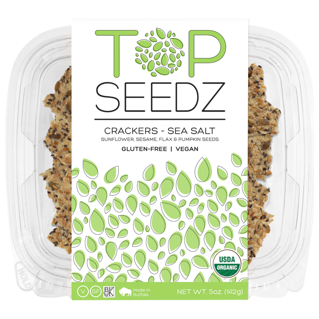 TOP SEEDZ LLC: Crackers Sea Salt, 5 OZ