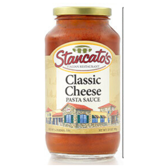 STANCATOS: Sauce Classic Cheese, 25 OZ