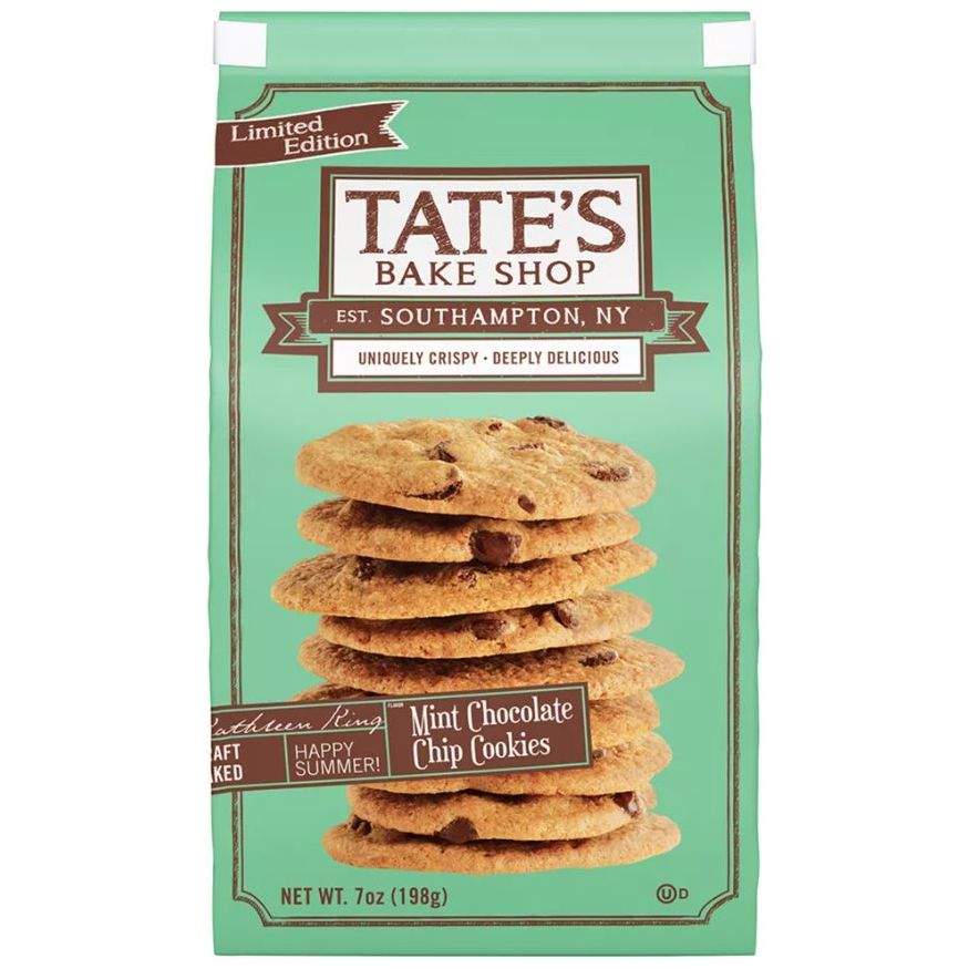 TATES: Mint Chocolate Chip Cookies, 7 oz