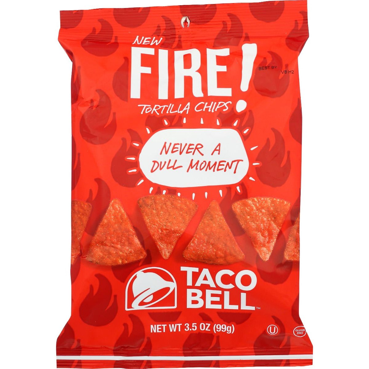 TACO BELL: Fire Tortilla Chips, 3.5 oz