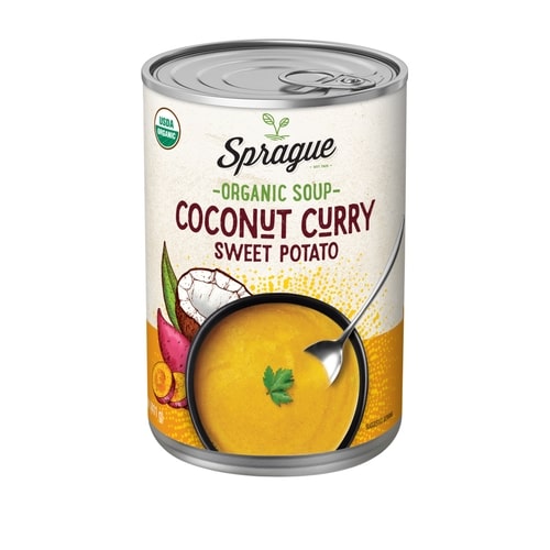 SPRAGUE: Organic Soup Sweet Potato Coconut Curry, 14.5 oz