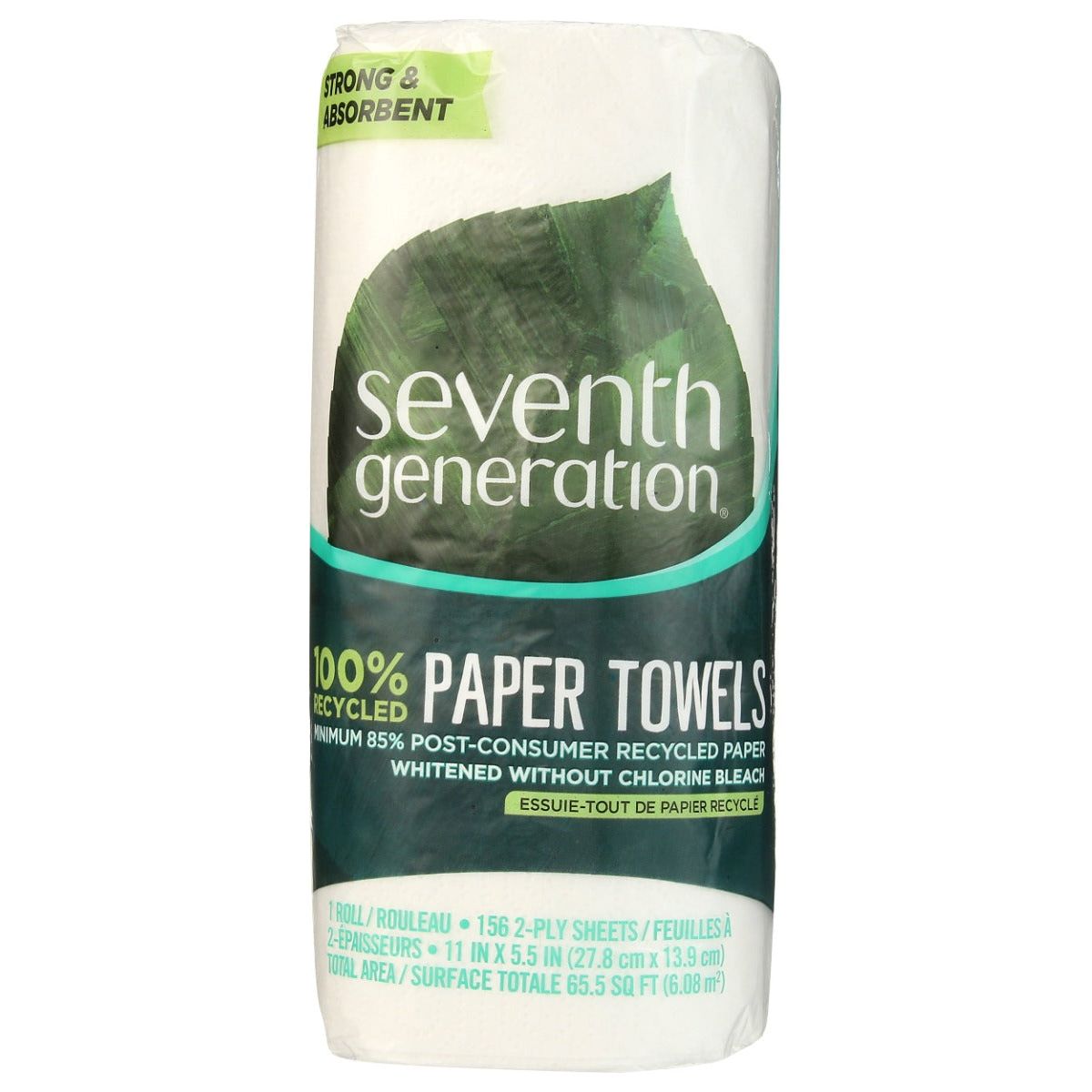 SEVENTH GENERATION: Recycled Paper Towels White, 1 ea