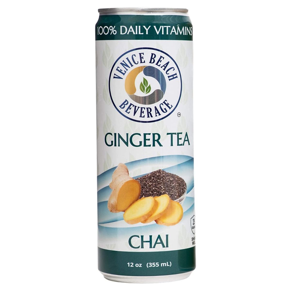 VENICE BEACH BEVERAGE: Ginger Chai Vitamin Iced Tea, 12 fo