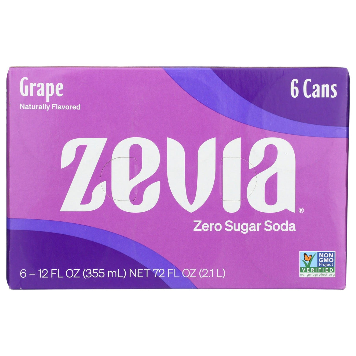ZEVIA: Grape Soda 6Pk, 72 fo