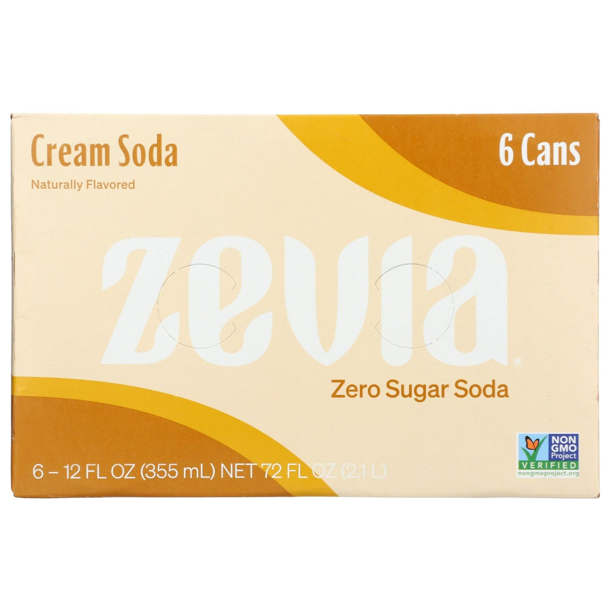 ZEVIA: Cream Soda 6Pk, 72 fo