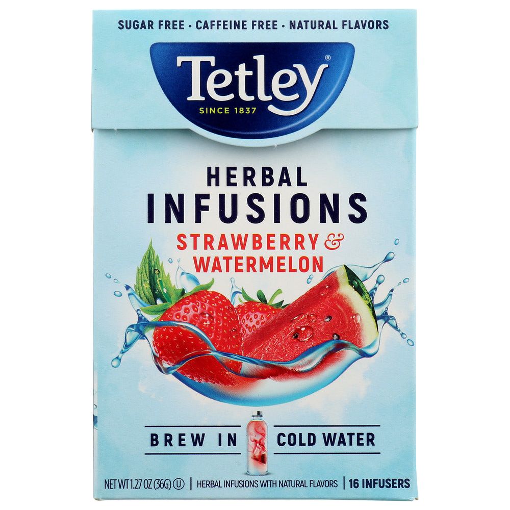 TETLEY: Tea Strawberry Watermelon, 16 ea