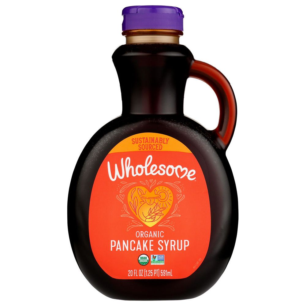 WHOLESOME SWEETENERS: Organic Pancake Syrup Original, 20 oz