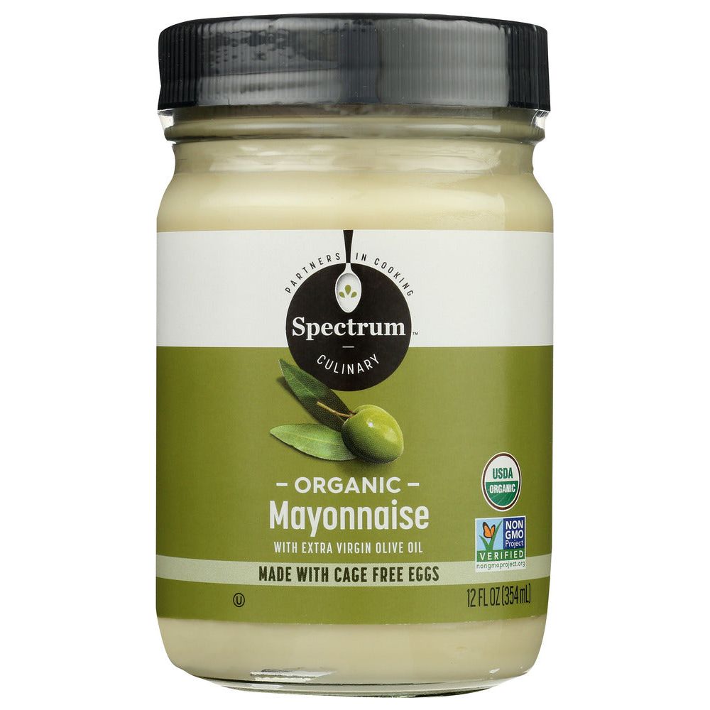 SPECTRUM NATURALS: Organic Mayonnaise with Olive Oil, 12 oz