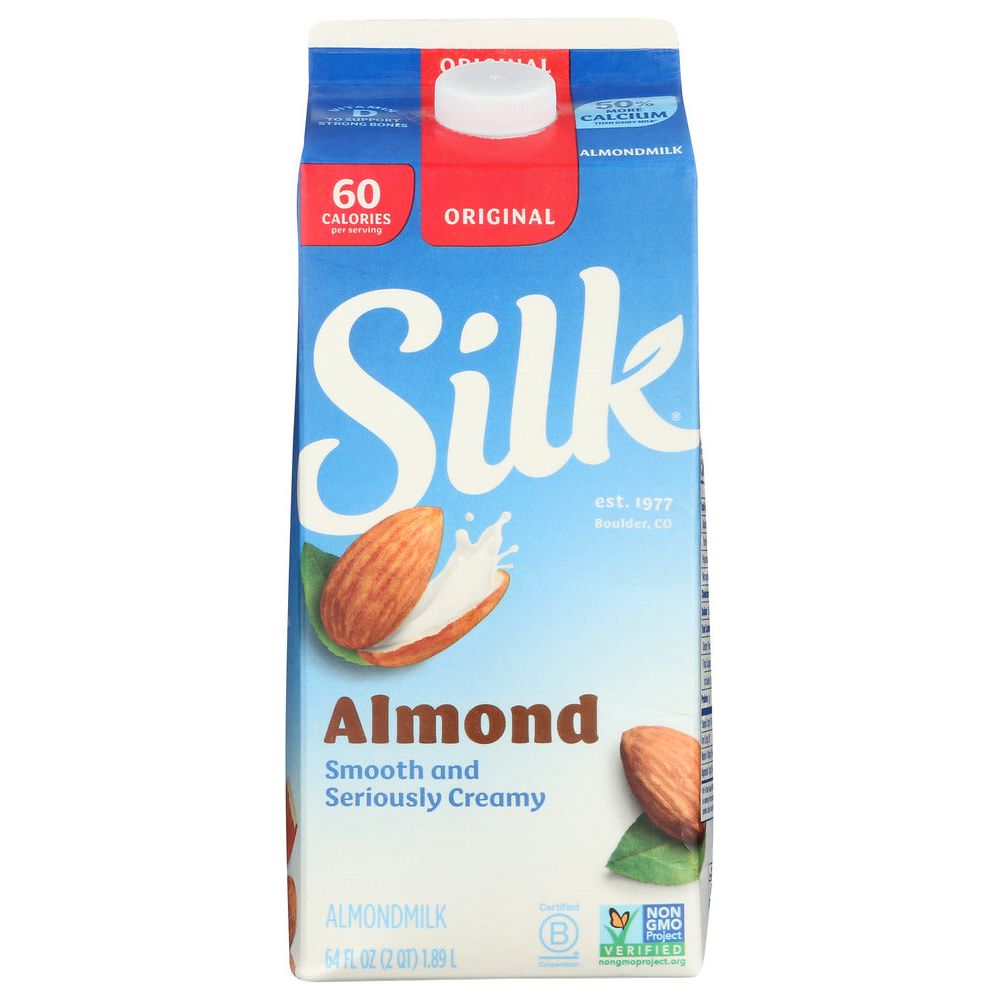 SILK: Pure Almond Original Almond Milk, 64 oz