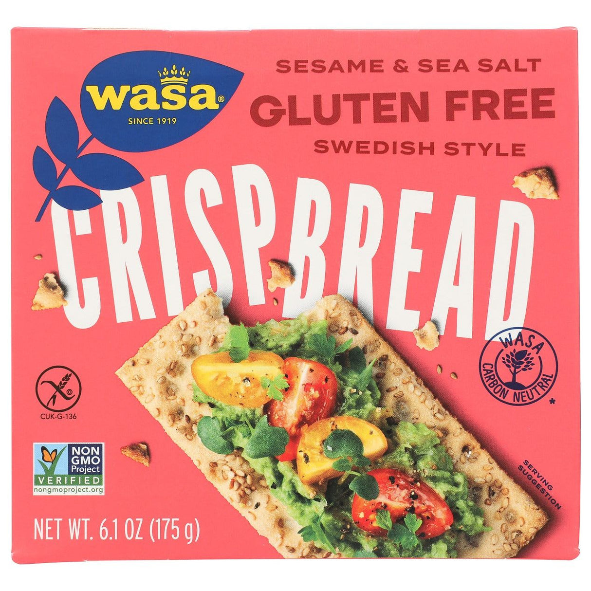 WASA: Gluten Free Sesame and Sea Salt, 6.1 oz
