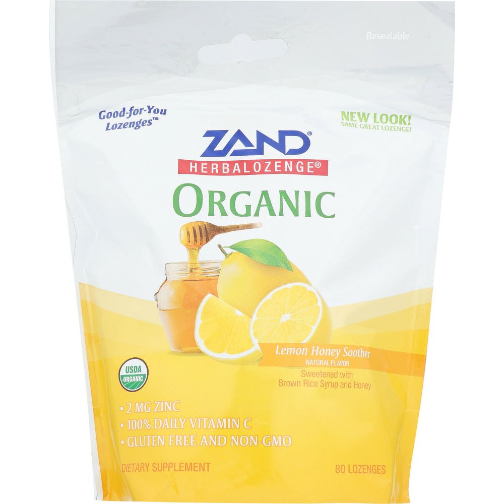 ZAND: Soother Hrbl Loz Org Lemn, 80 pc