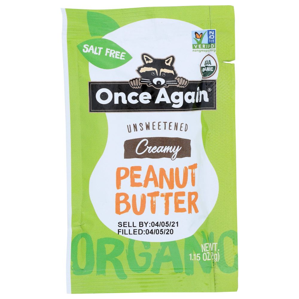 ONCE AGAIN: Organic Creamy Peanut Butter, 1.15 oz