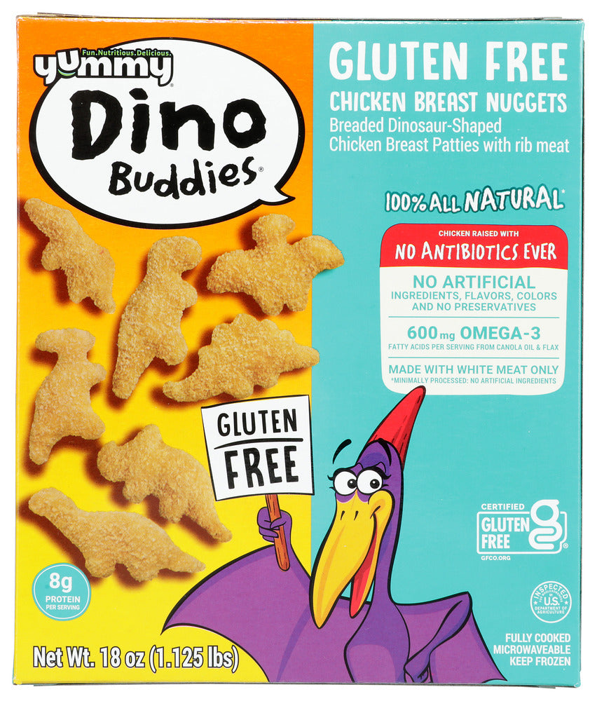 YUMMY: Gluten Free Dinosaur-Shaped Chicken Nuggets, 18 oz