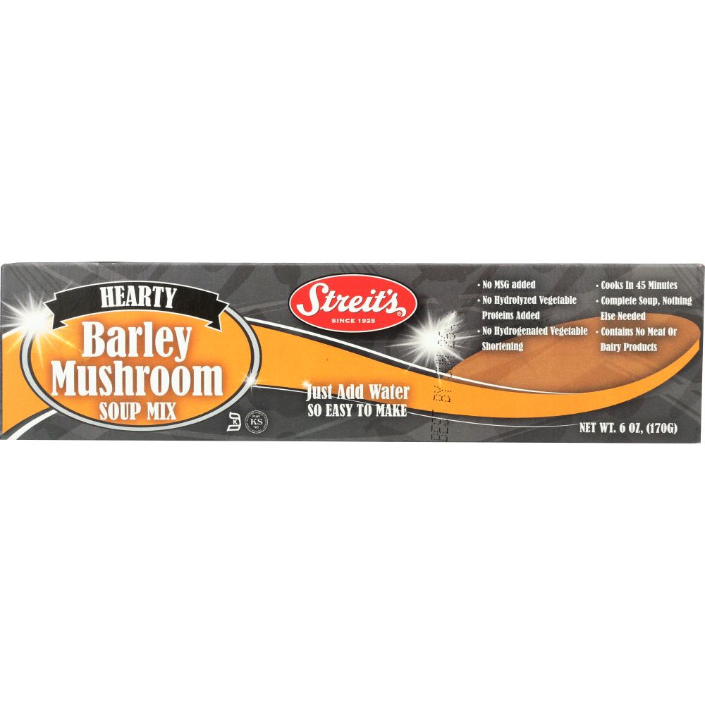 STREITS: Soup Mix Barley Mushroom, 6 oz