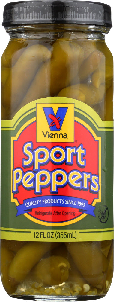 VIENNA BEEF: Sport Peppers, 12 fo