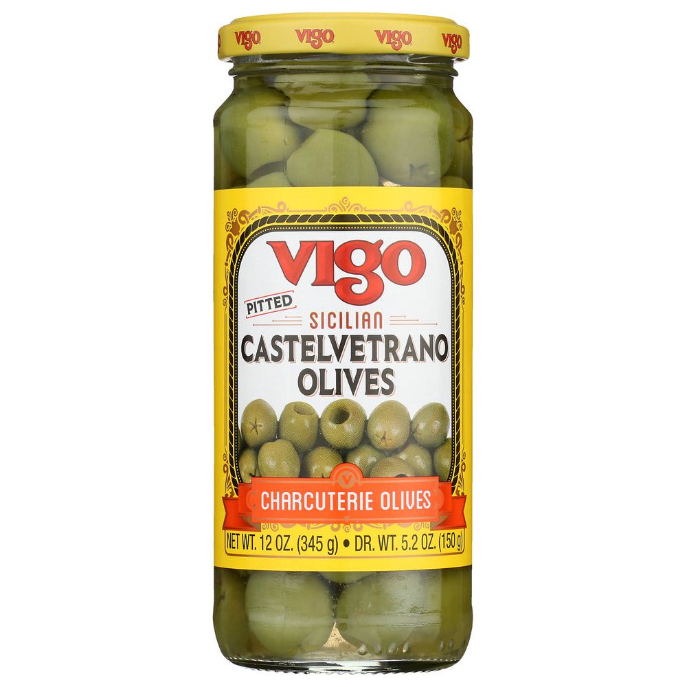 VIGO: Pitted Sicilian Castelvetrano Olives, 12 oz