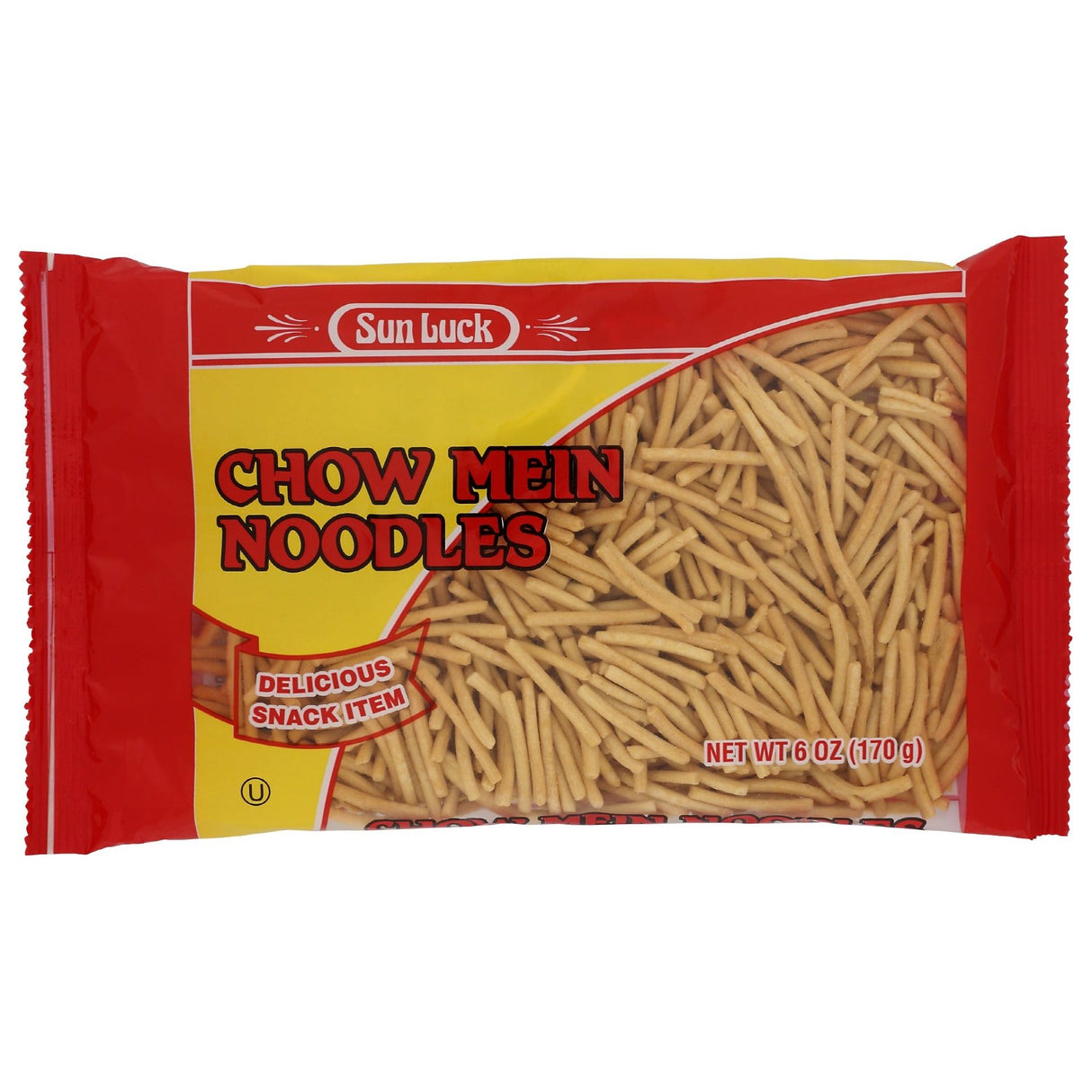 SUN LUCK: Chow Mein Noodle Foil Pack, 6 oz