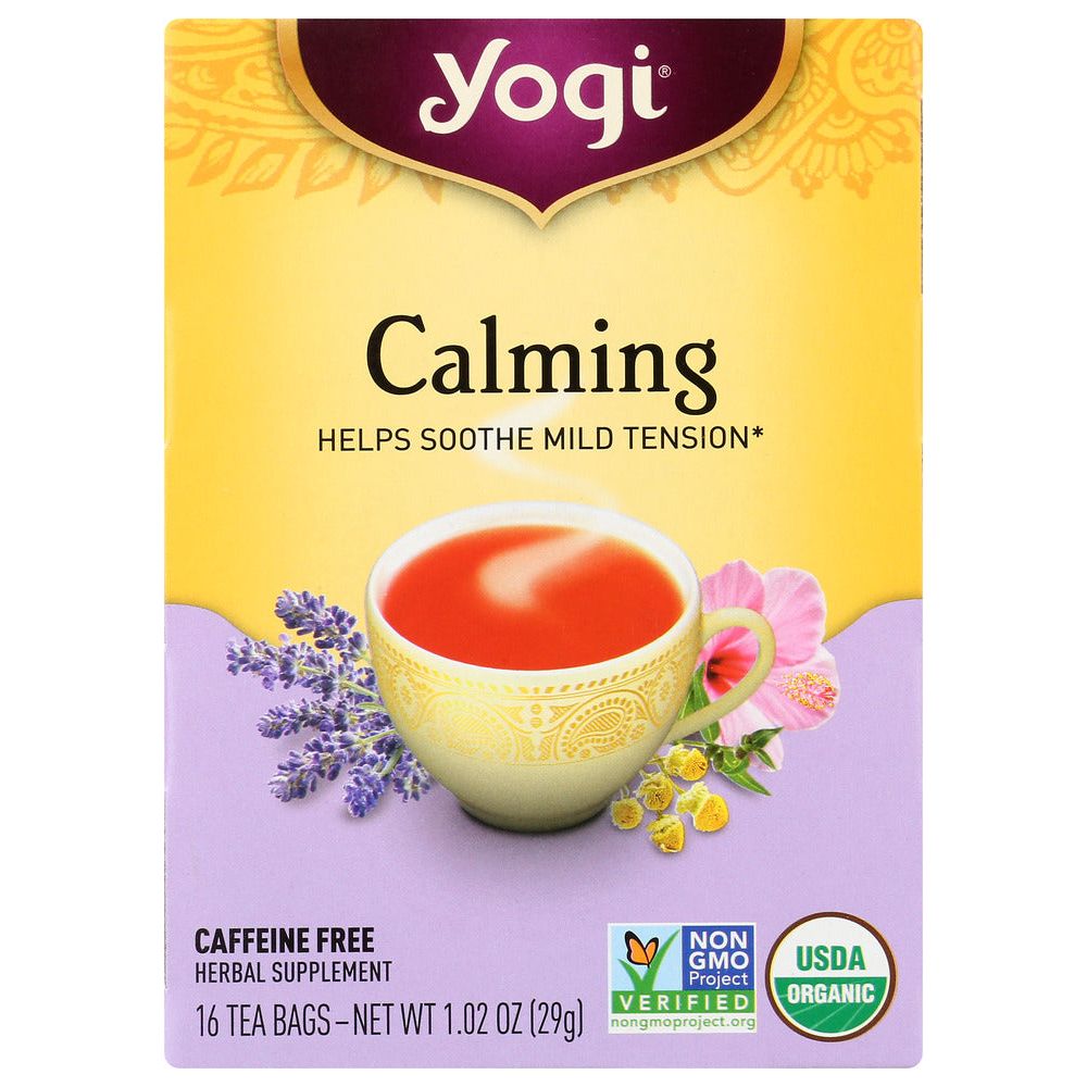 YOGI TEA: Organic Calming Caffeine Free, 16 Tea Bags