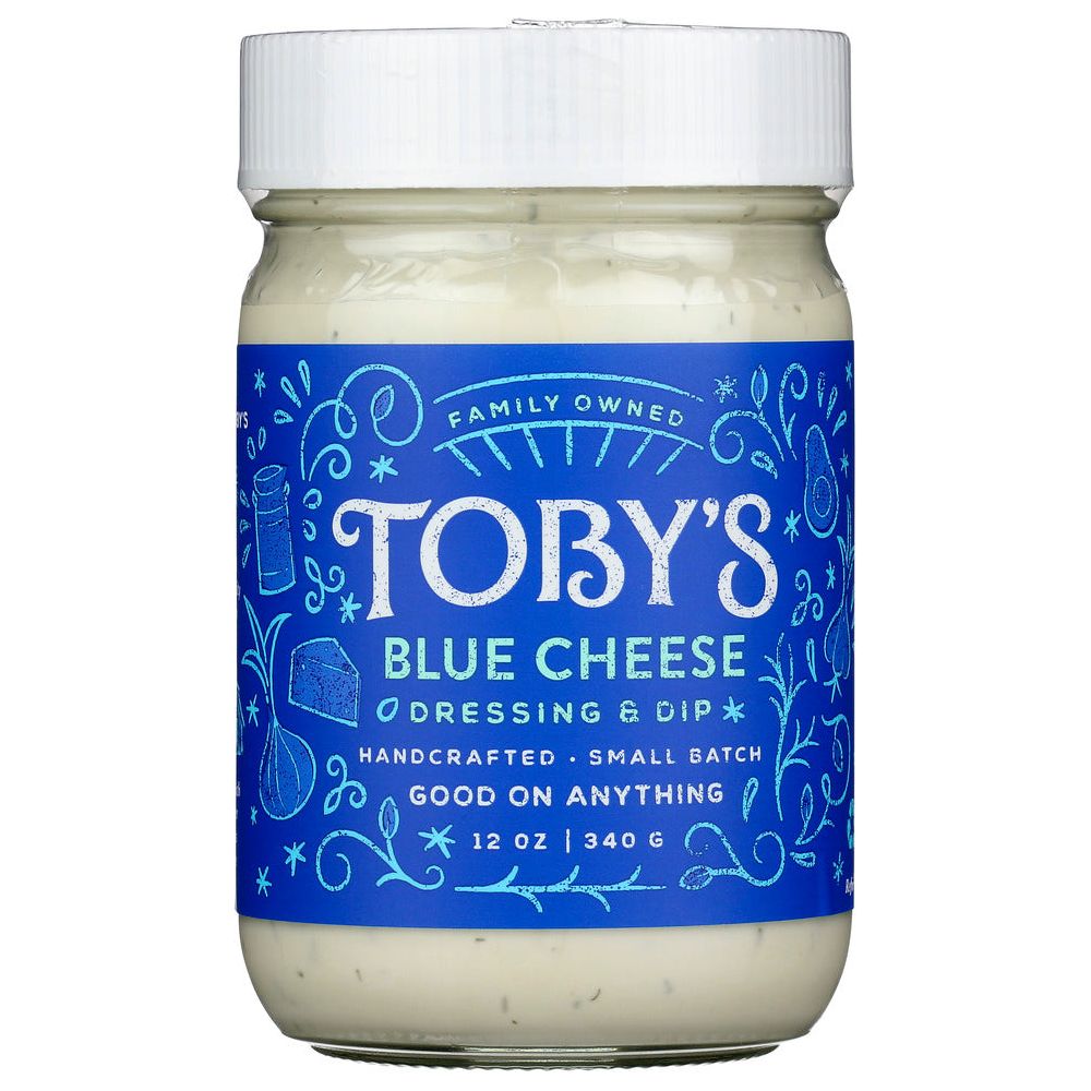 TOBYS: Blue Cheese Dressing And Dip, 12 oz