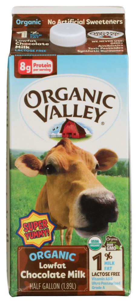 ORGANIC VALLEY: Organic Low Fat Chocolate Milk Lactose Free, 64 oz