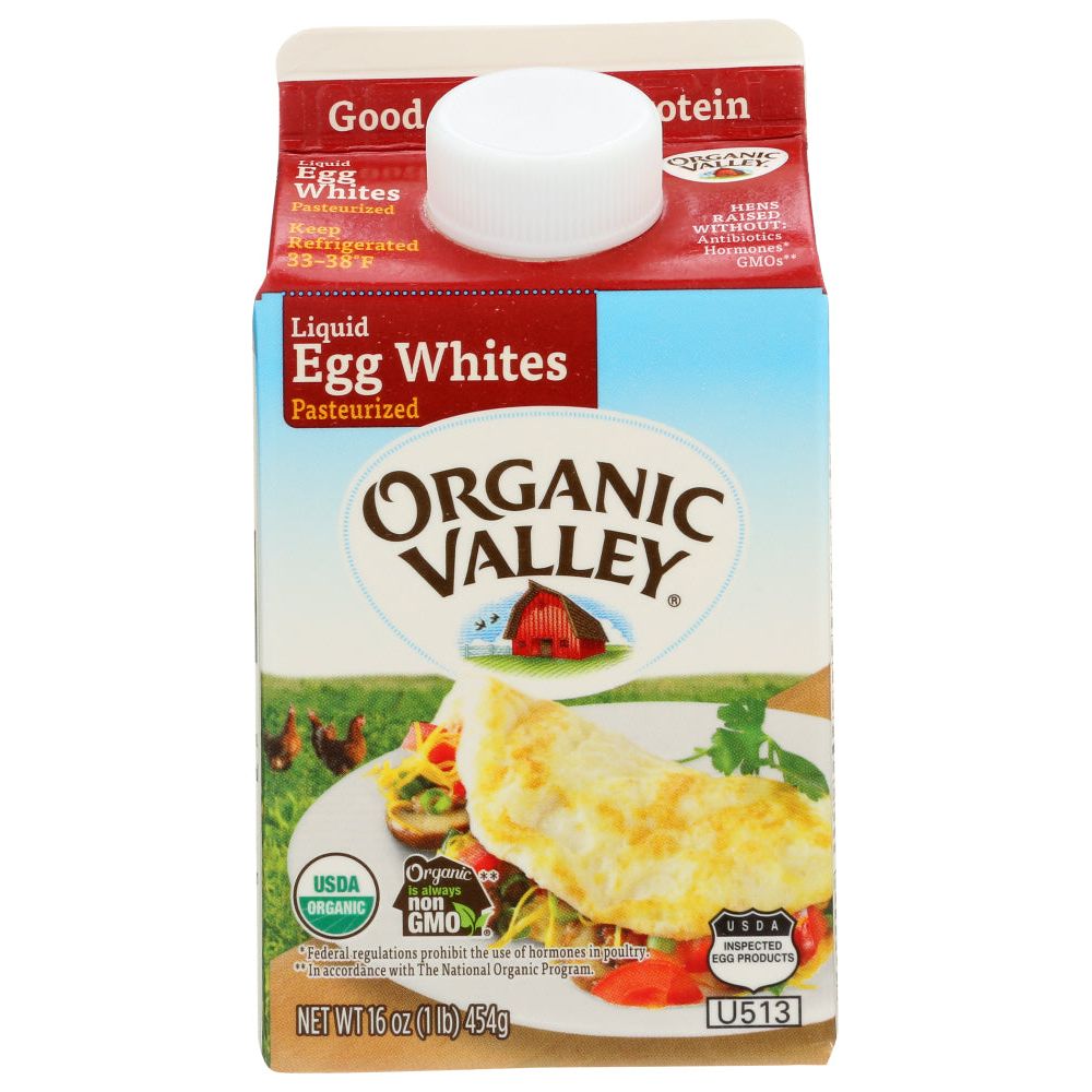 ORGANIC VALLEY: Organic Pasteurized Liquid Egg Whites, 16 oz