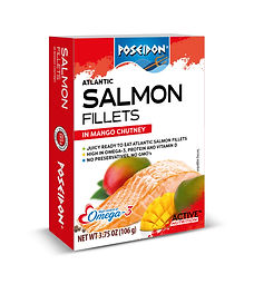 POSEIDON: Salmon Fillet Mango Chutney, 3.75 oz