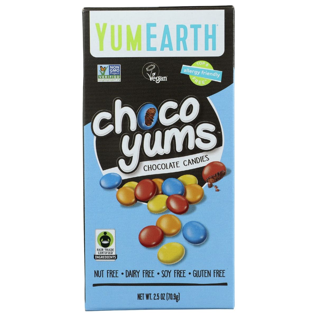 YUMEARTH: Choco Yums Chocolate Candies, 2.5 oz