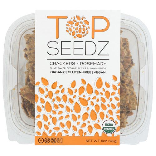 TOP SEEDZ LLC: Crackers Rosemary, 5 OZ