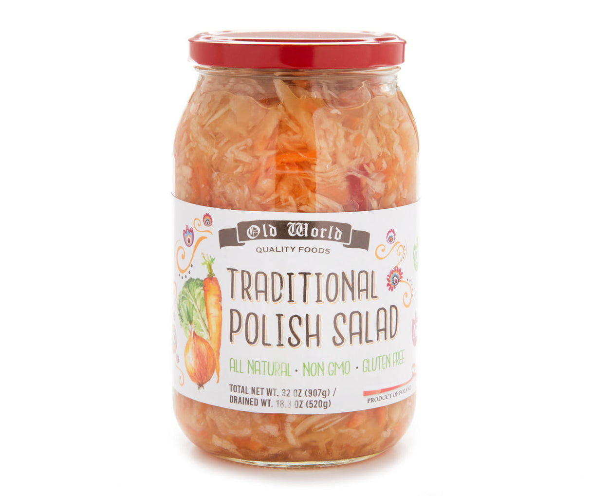 OLD WORLD QUALITY FOODS: Salad Polish, 32 oz