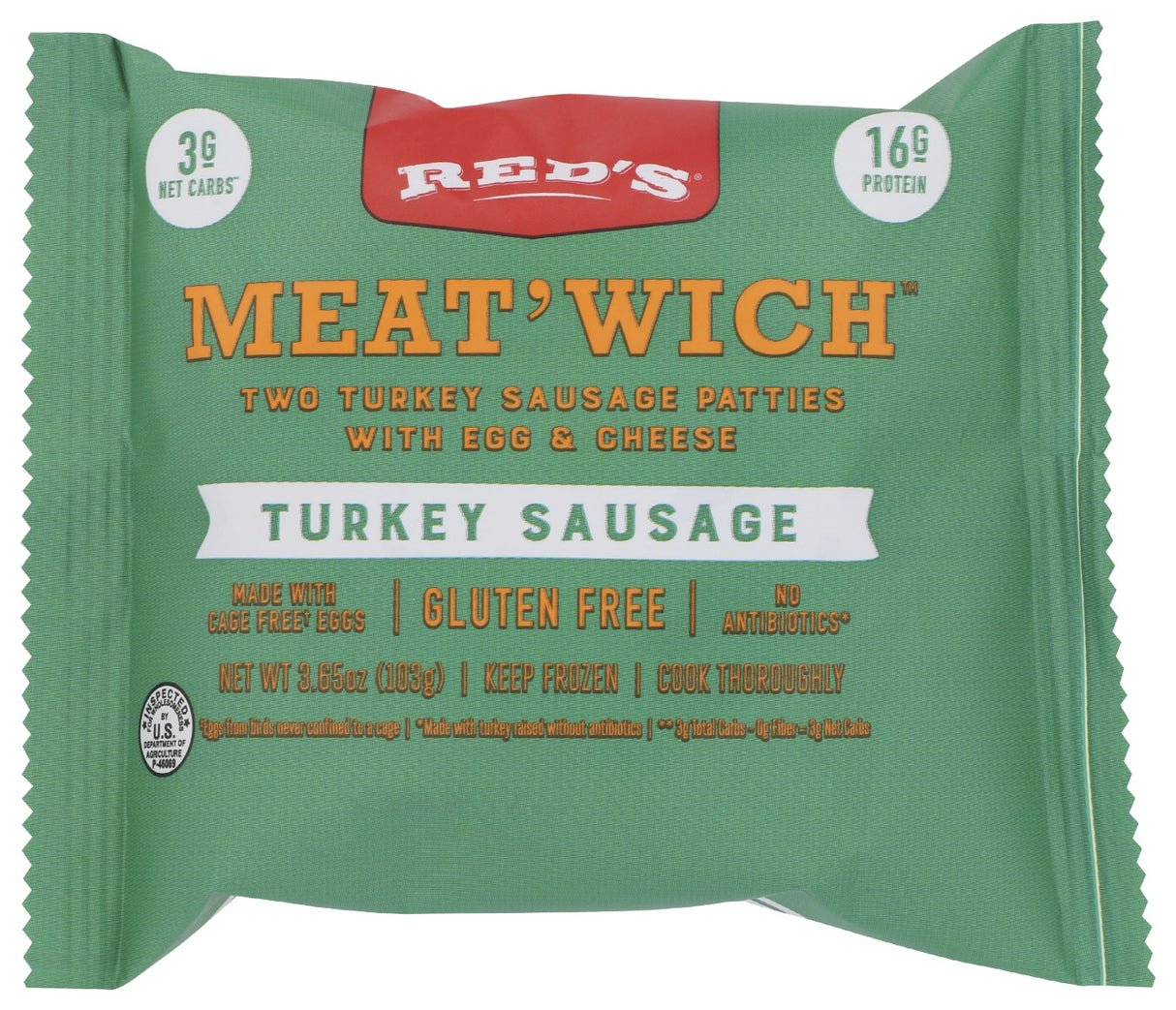 REDS: Meatwch Brkfst Trky Ssge, 3.65 oz