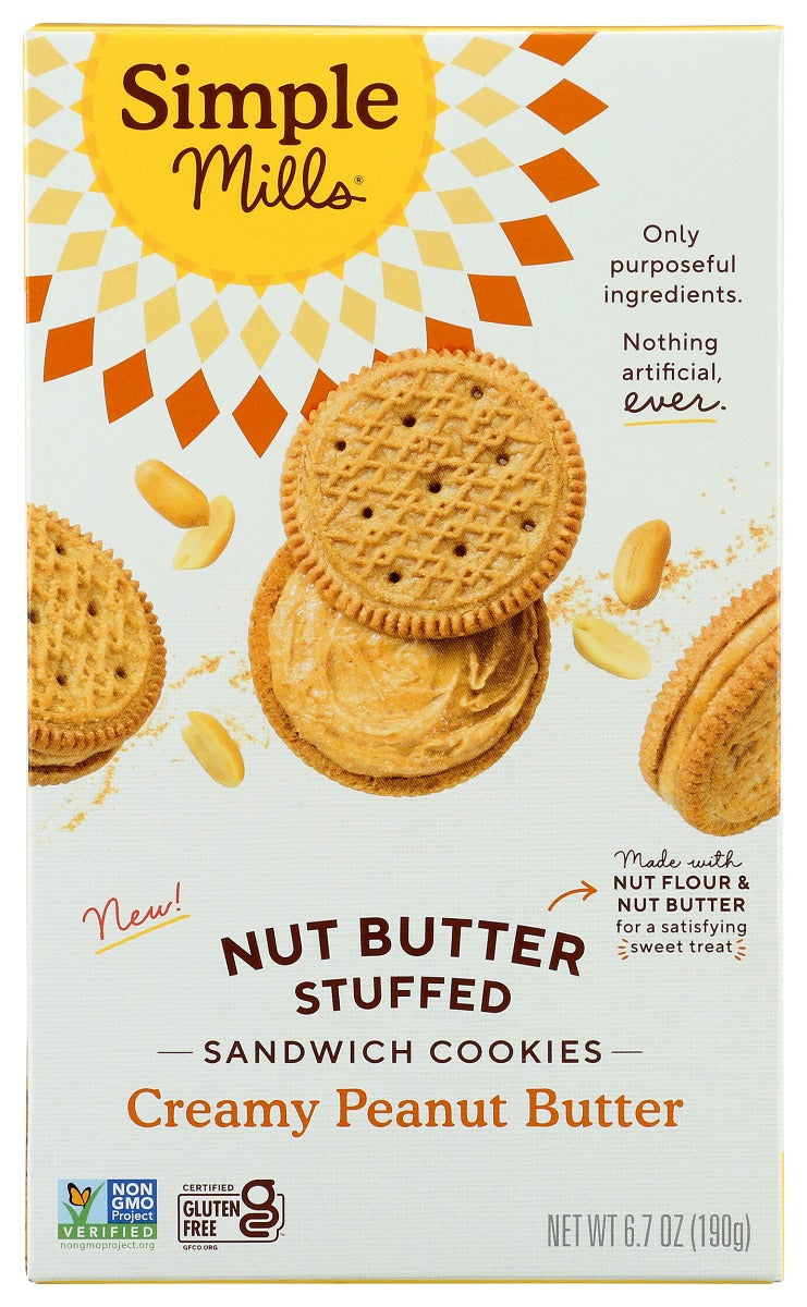 SIMPLE MILLS: Cookies Sandwich Pnt Btr, 6.7 oz