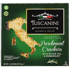 TUSCANINI: Crackers Rsemry Parchment, 3.5 OZ