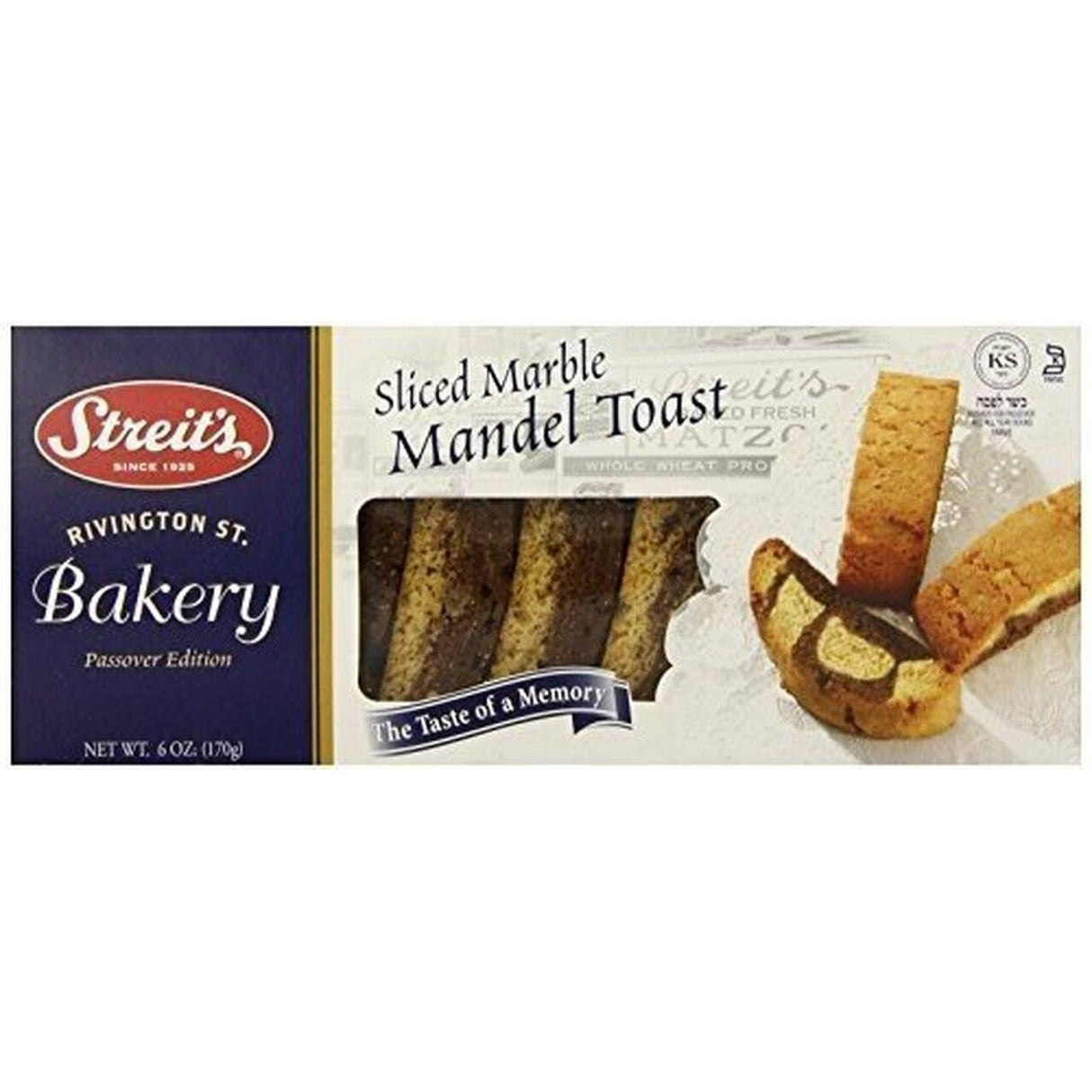STREITS: Mandel Loaf Marble, 6 oz