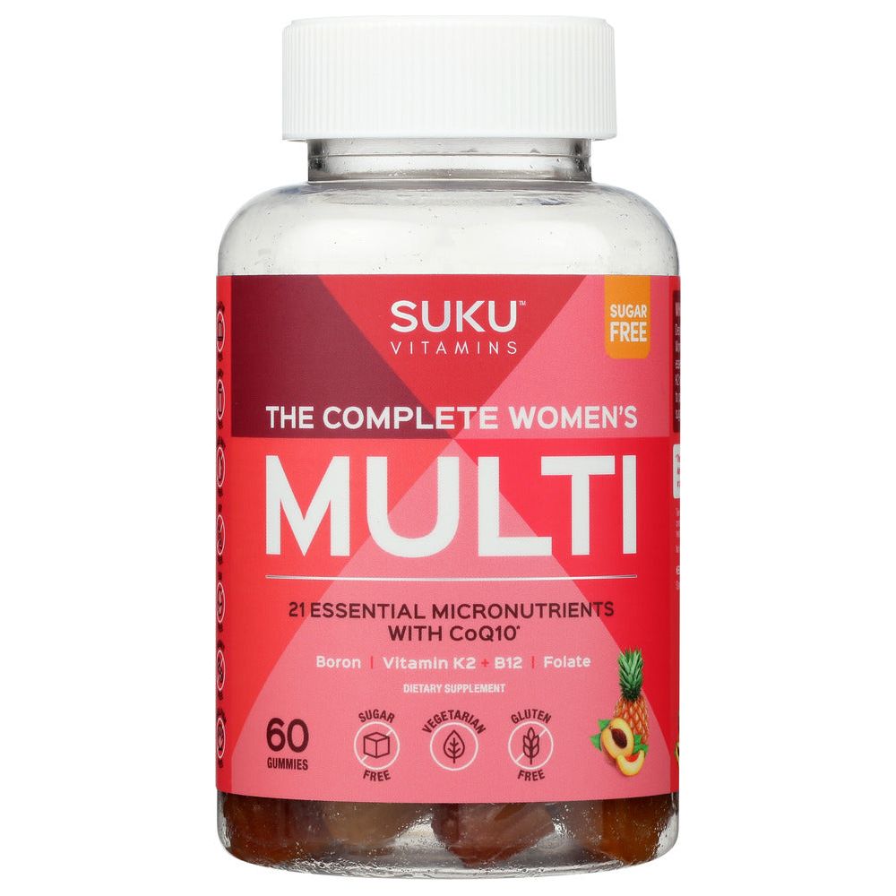 SUKU VITAMINS: Womens Multivitamin Gummy, 60 pc
