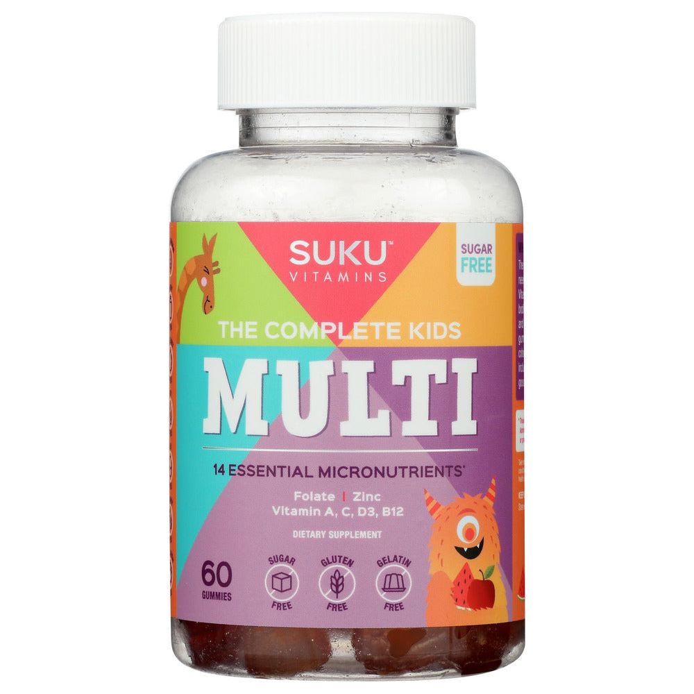 SUKU VITAMINS: Kids Multivitamin Gummy, 60 pc