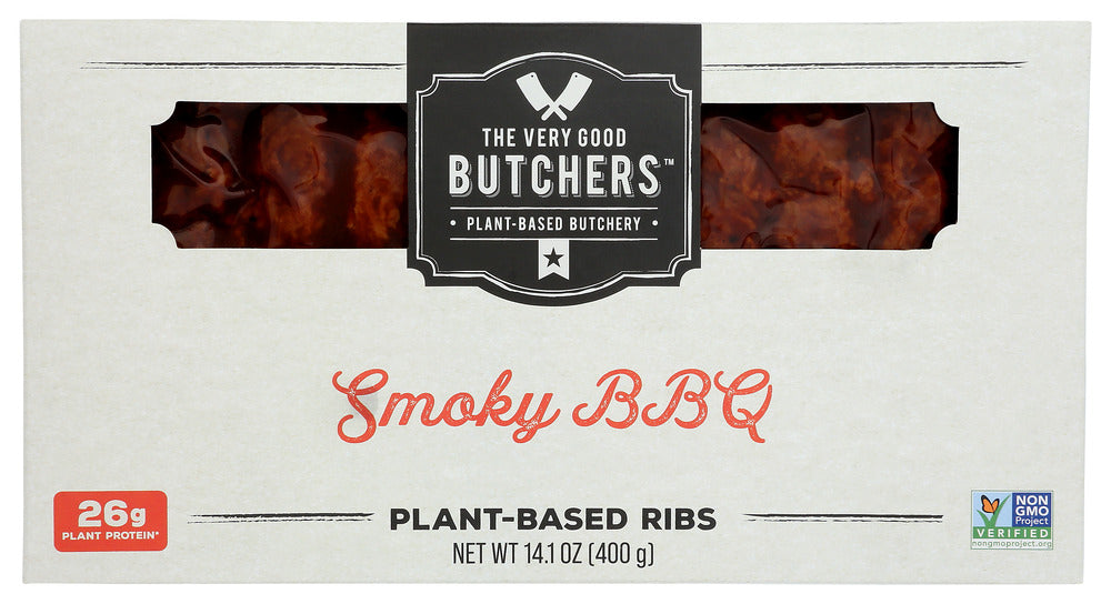 VERY GOOD BUTCHERS: Plant Based Smoky BBQ Ribs, 400 gm