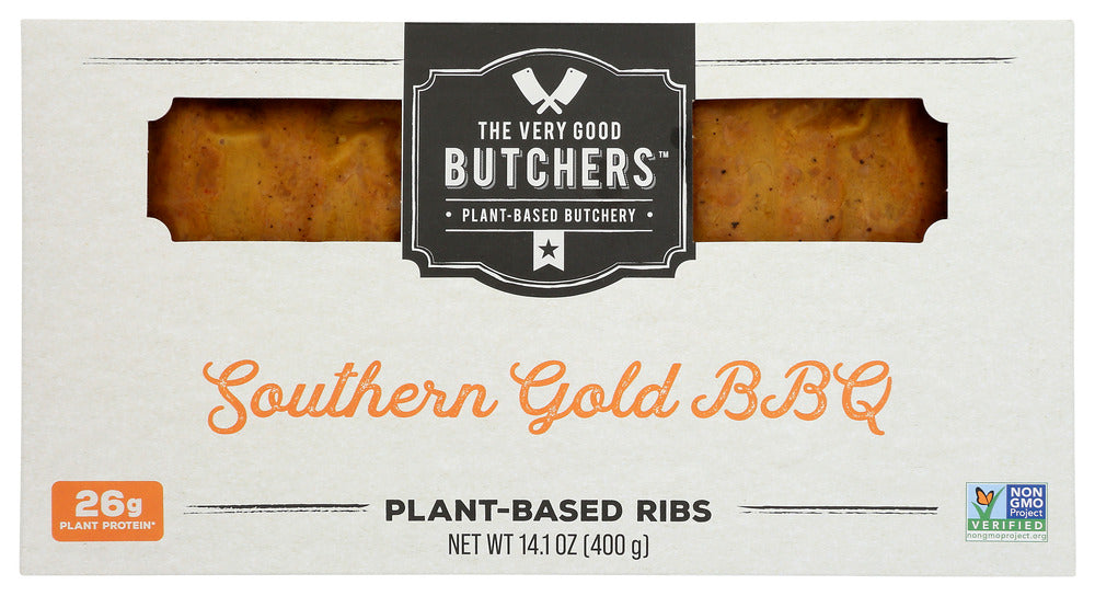 VERY GOOD BUTCHERS: Plant Based Southern Gold BBQ Ribs, 400 gm