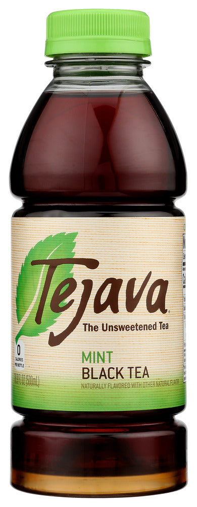 TEJAVA: Mint Black Iced Tea, 16.9 fo