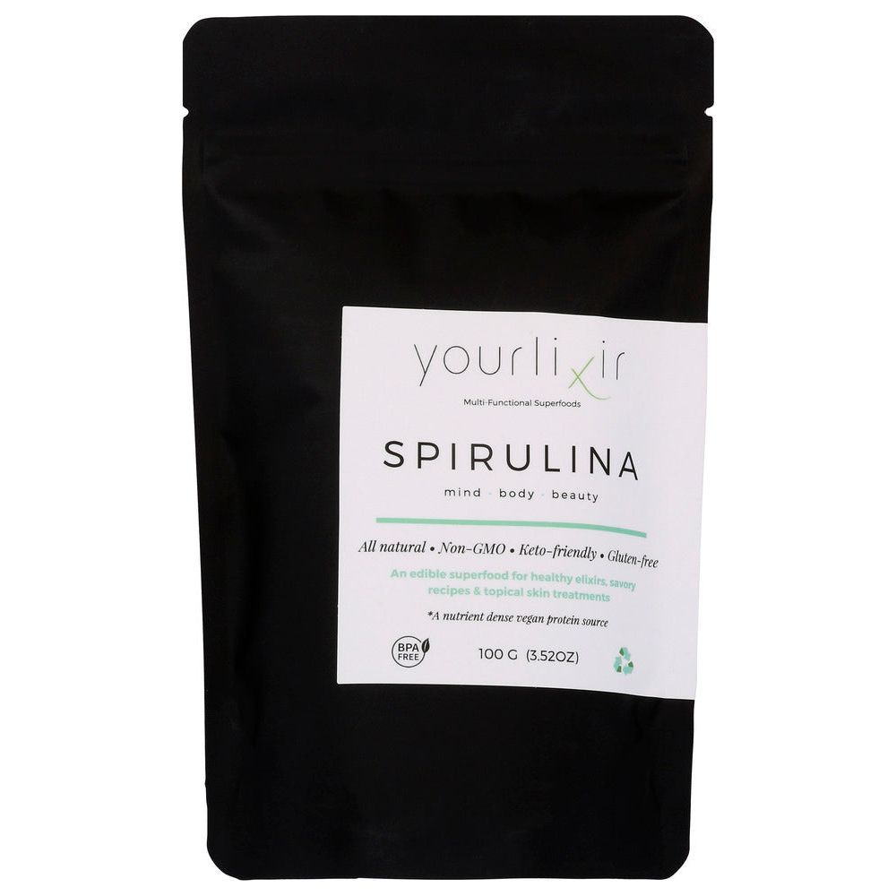 YOURLIXIR: Spirulina Powder, 100 gm