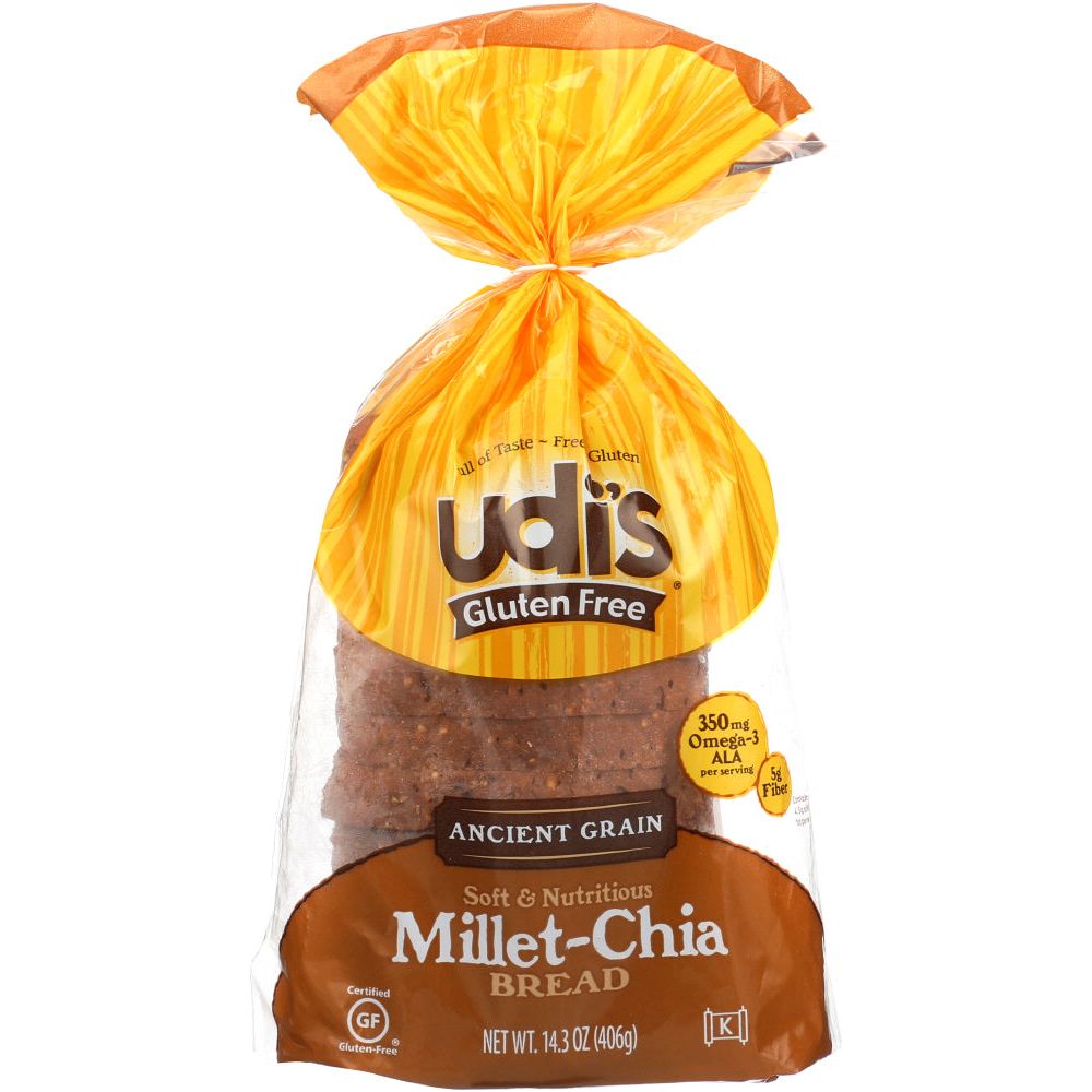 UDIS: Gluten Free Millet-Chia Bread, 14.2 oz
