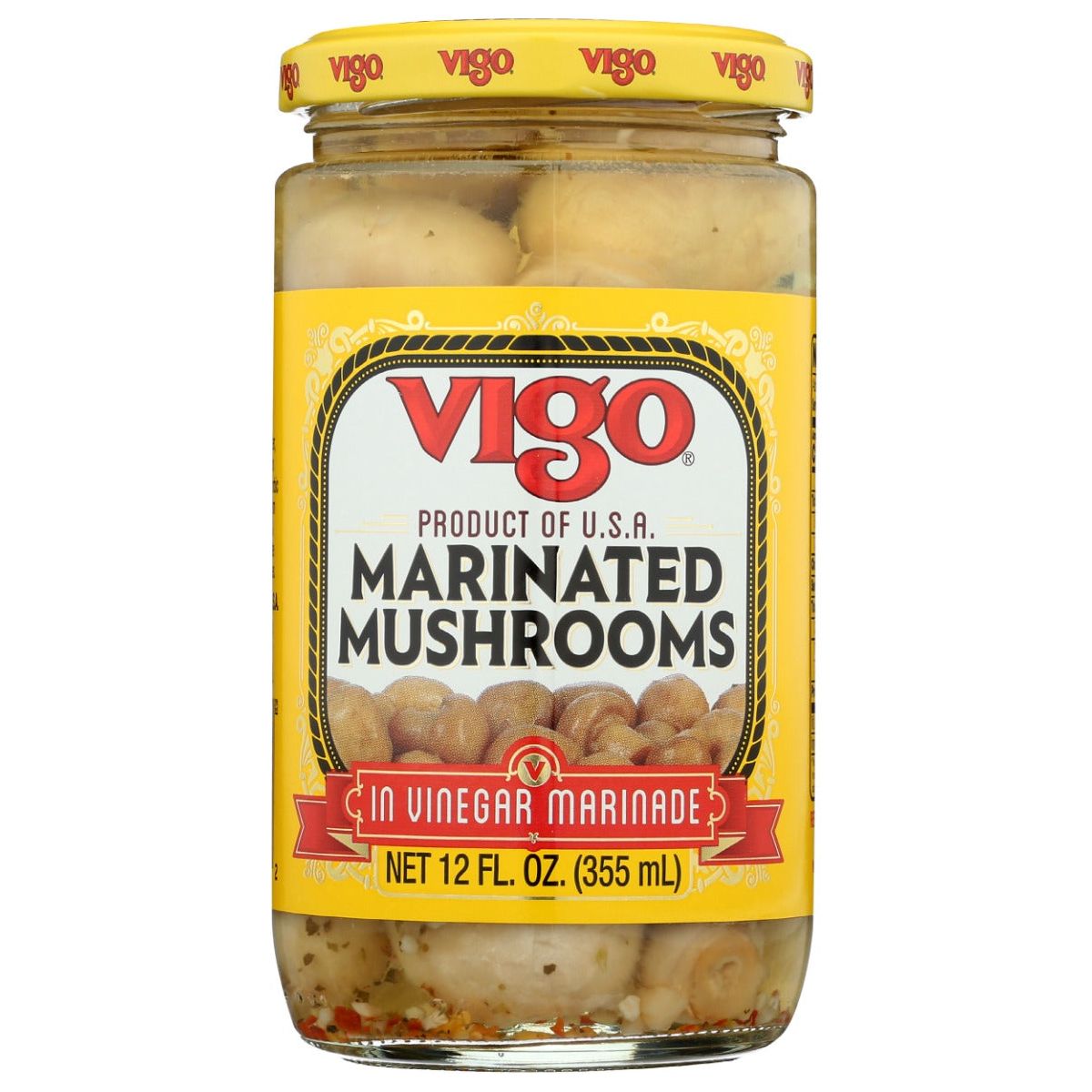 VIGO: Marinated Mushrooms, 12 oz