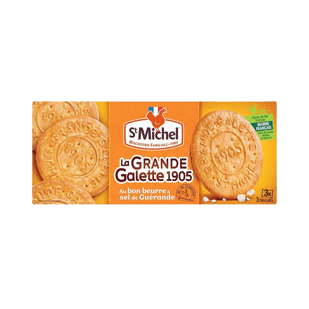 ST MICHEL: Grandes Galettes W/Buttr, 5.29 oz